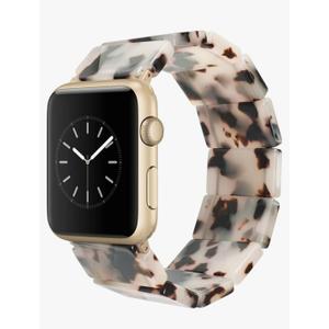 Heesch Resin Fashion Watch Band Compatible with Apple Watch, Tortoise Elastic Watch Band Bracelet Jewelry Wristband Women for iWatch