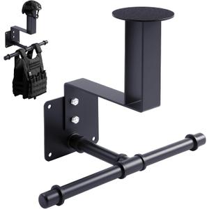 Yaocom Weight Vest Hanger Wall Mount Heavy Duty Tactical Gear Police Vest Holder Motorcycle Helmet Rack Stand for Gym Home Garage Train Armor Breastplate Backpack Organizers