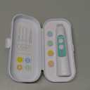 Frida Baby Electric Nail Buffer | Safe + Easy Baby Nail File, Baby Nail Clippers + Nail Trimmer Kit for Newborn, Toddler, Children's Fingernails/Toenails, 4 Buffer Pads, LED Light, Storage Case, White