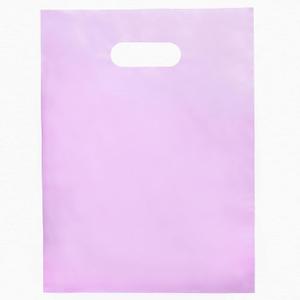 Merchandise Bags Pastel Pink 100 Bags 9"x12" Extra Thick 1.5Mil Glossy Bags With Handles