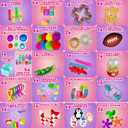 120 Pcs Fidget Toys Pack, Pop Sensory Party Favors Set Gifts for Kids Adults Boy Girl Stocking Stuffers Autistic Bulk Goodie Bag Filler Treasure Box Classroom Prizes School