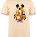 GLIGLITTR Girls Boys Halloween Outfits Cute Mouse Pumpkin Shirts Trick or Treat Spooky Season Tshirt Tops Kids Fall Clothes(Apricot, Size 140)