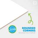 Scribbledo Small Dry Erase Boards for Students, 6 Pack 9 x 12 Double Sided White Boards with 6 Erasers, Student White Boards for Classroom, Personal Whiteboards for Kids, Mini Lap Boards