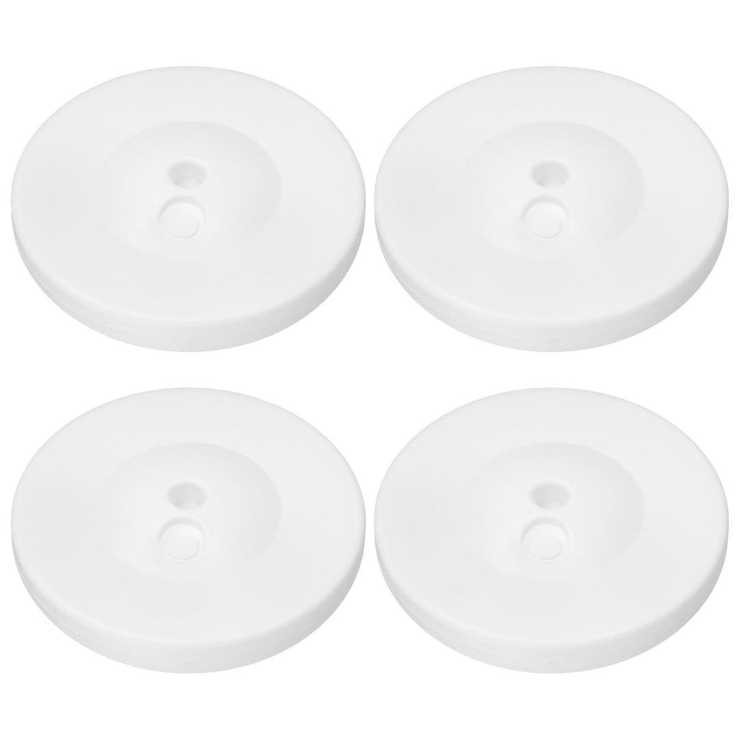 2 Pack 10 lb Balloon Arch Stand, Thickened Square White Plastic Base for Balloon Arch & Stand, Beach Wedding Indoor Outdoor Party Decor