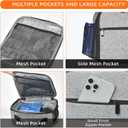 Lunch Box for Men - Reusable Lunch Bag Men Adult Women- Insulated Small LunchBox (Grey) (Gray)