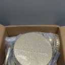 Wenqik 15 Pcs Gold Cake Stand Set Metal Dessert Display Set Tiered Cupcake Holder Square Serving Trays Round Tower Tray Platter for Wedding Birthday Party Celebration