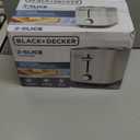 BLACK+DECKER 2-Slice Toaster with 7 Toast Shade Settings, Extra-Wide Slots for Bagels, Stainless Steel Exterior Finish