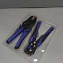 2 x Wire Stripper and Crimping Tool,AWG 24-10 Automatic Stripper Tool with AWG 22-10 Ratchet Wire Crimper For Heat Shrink Connectors and Insulated Terminals, 3 in 1 Stripping/Cutting/Crimping