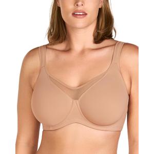 HSIA Minimizer Bras for Women Plus Size, Full Coverage Coolcomfort T Shirt Unlined Bra with Underwire for Heavy Breast (40D, Blush)