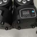 XPCLEOYZ 2PCS Moving Head Dj Lights,7 x 12W RGBW Stage Lighting Mini Moving Head, DMX DJ Lights Remote Control Sound Activated, Mini Moving Heads Wash Light for Parties