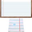 Mindsoft Bulletin Board Paper 48'' x 107'' Class Boards for Classroom Bulletin Boards Everyone is Welcome Classroom Board Decor Pillows Curtains Crafts(Lined,2 Pcs)
