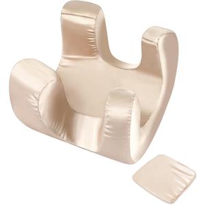 Pillowcase for Face Massage (only Pillowcase) Pillow Sleeping Face Down for Wrinkles Satin for Maintaining Facial Wrinkles and Sleep Lines (Champagne)
