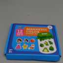 12 Pieces Magnetic Color Sorting Toys, 60 Color Magnets Educational Refrigerator Whiteboard for Baby Toddlers Kids Magnets