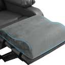 HOMBYS Extra Large Recliner Leg Pillow, Foam Foot Rest Cushion Wave Shape Recliner Footrest Extender, Multi Purpose Back & Lumbar Support Pillow for Bed, Sofa Couch, (Light Grey)