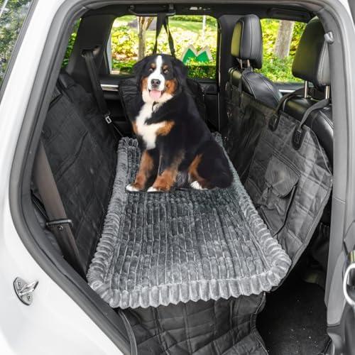 TGODGPY Non-Slip Dog Bed Mat for Car, Fuzzy Backseat Pet Mat, Travel Pet-Friendly Seat Cover for Cars, Compatible with Backseat Extenders and Seat Protectors 24.8x54 inch