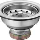 Moen Kitchen Sink Strainer Basket with Drain Assembly, Stainless Steel, 22036