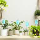 Norme 6 Pcs Plant Drip Irrigation Set 500 ml Drip Water Bag Plant Waterer with Support Rod Stakes Self Watering Spikes Automatic Watering System for Potted Indoor Outdoor