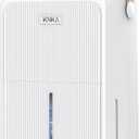 KNKA 2500 Ft² Max 34 Pints Dehumidifier for Basement with Drain Hose, White