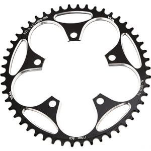 YBEKI 110BCD Chainring - CNC Machined 7075-T6 Aluminum Narrow-Wide Chainwheel for Road Bikes (36-58T Options) | 8-12 Speed Compatible | Ultra-Lightweight | Anti-Drop Design  (Black/Red)