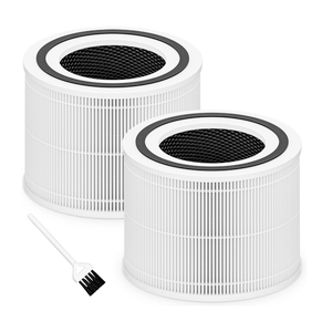 Core 300 Replacement Filter for LEVOIT Core 300 Core 300P Core 300S Core 300SP Vortex Air Air Purifier, 3in1 HighEfficiency Activated Carbon, Core 300RF, 2 Pack, White
