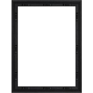 Abtgt 16x20 Canvas Floating Frame with 0.9" Deep, Black Floater Frame for Canvas Paintings with Adhesive, Vertical or Horizontal Wall Art frame for Prints Oil Painting Diamond Decor, 1 Pack