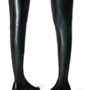 Black Thigh High Boots for Women - Trendy Over the Knee High Boots with Inner Zipper Long Calf Fashion Skinny Punk Boot Knight Style for Party Prom (13)