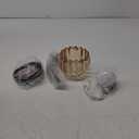 Vintage Battery Operated Wall Sconce with Amber Tulip Glass Lampshade Wireless Rechargeable Battery Powered Black Wall Light with Remote Control for Bedside Bedroom Doorway