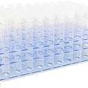 50Pcs Clear Plastic Test Tubes with Rack,16x100mm(10ml) Test Tube with Caps and 50 Holes Tubes Rack for Scientific Experiments,Party,Decorate The House,Candy Storage