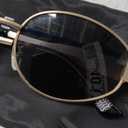 livho Oval Trendy Polarized Sunglasses Women Men, Retro Sun Glasses for Women Men 2024, Vintage Classic UV Protection Shades