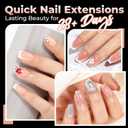 Una Gella Nail Tips Short Square, Pre-buff Matte Gel Nails Tips Short Square Nail Tips 120pcs Clear Full Cover False Fake Nails for Nail Extensions DIY Home Salon 12 Sizes for Women