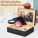 R HORSE Graduation Keepsake Wood Box, Engraving Wooden Memory Box for High School Graduates, Engraved Class of 2026 Graduation Gift for Him Her Party Favor & Memory Storage