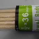 HOPELF 10PCS Dowel Rods Wood Sticks Wooden Dowel Rods - 1/2 x 36 Inch Bamboo Sticks - for Crafts，Hardwood Dowel Rod Assortment，Wooden Rod Sticks Doweling Rods， DIYers.