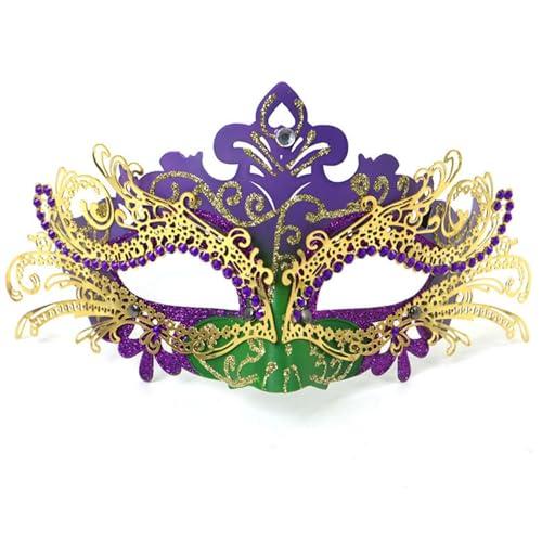 Pretishows Mardi Gras Masquerade Mask for Women Venetian Carnival Mask