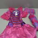 Wizland Cheshire Cat Costume for Girls.Halloween,Dress Up Party and Roleplay Cosplay. (4-6yrs)