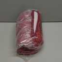 OLANLY Thick Bathroom Rugs 30x20, Extra Soft Absorbent Chenille Striped Bath Rugs, Rubber Backing, Machine Wash Dry, Bath Mats for Bathroom Floor, Tub and Shower, Home Decor Accessories, Burgundy