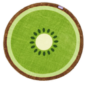 Lesure Puppy Blankets for Small Dogs - Calming Fruit Blanket for Pet, Cute Soft Cozy Fruit Pattern Round Blankets for Dog Gift, 350GSM Flannel Pet Throw Blanket for Puppy, 30"x30", Green