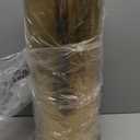 30L/8GAL Gold Lidded Trash Can with 100 Garbage Bags Metallic Gold Brass Kitchen Garbage Bin with Flip Lid Commercial Compact Waste Basket for Shopping Centers, Elevator Doors, Hotels