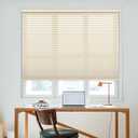 DEZ FURNISHINGS Cordless 1.5" Light Filtering Cellular Shade, 22.5" W x 48" H, Alabaster