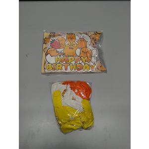 Gudetama 32Pcs Birthday Party Supplies Set - Favors, Cake Topper, Cupcake Toppers, Banner, Balloons for Kids Gudetama Birthday Party Decorations