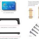 LIMUR 15 Pack 5 Inch (128 mm) Hole Center Matte Black Cabinet Pulls - Solid Zinc Alloy Kitchen Cabinet Handles, Drawer Pulls,Drawer Handle, Wardrobe & Dresser Handles,Cupboard Hardware