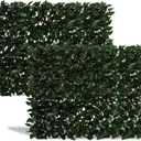 DOEWORKS Expandable Fence Privacy Screen for Balcony Patio Outdoor, 2PCS Faux Ivy Fencing Panel for Backdrop Garden Backyard Home Decorations