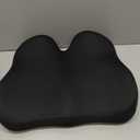 A-Pce Seat Cushion-Large Memory Foam Cushion for Office Chair-Sciatica & Lower Back & Coccyx Pain Relief-Coccyx Cushion for Car&Long Sitting at Work,Black