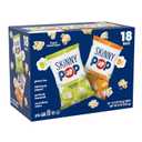 SkinnyPop Popcorn, Original and Dairy Free White Cheddar, Gluten Free, Non-GMO, 0.5oz Individual Size Snack Bags (18 Count) (EXP 07/30/26)