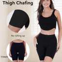 Shorts for Under Dresses Women High Waisted Anti Chafing Seamless Dress Shorts for Women 3 Pack (Large, 1 Black/2 Beige)