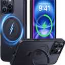 CASEKOO Designed for iPhone 16 Pro Max Case with Magnetic Invisible Stand [Military Drop Protection] [Compatible with MagSafe] Shockproof Slim Translucent Matte Promax Case 6.9 Inch, Black