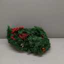 Christmas Garland with Lights, 9ft Pre-Lit Christmas Wreath with 50 Warm White Lights, 8 Lighting Modes, Artificial Pine Battery Operated Garland for Fireplace, Staircase, Indoor & Outdoor Decoration