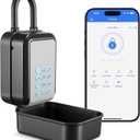 Smart Key Lock Box Electronic Bluetooth Lock Box with TTLOCK APP Control & PIN Code Types,Share eKey Lock Box for Airbnb Realtor House Office with Removable Shackle