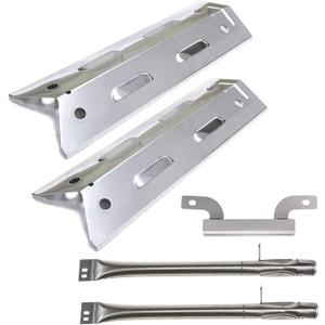 Grill Replacement Parts for Brinkman 810-4220-S, Stainless Steel Grill Pipe Burner, Heat Plate Tent Shield, Carryover Tube for Brinkmann 810-4220-S Grill, Brinkmann Grill Replacement Parts 810-4220-S