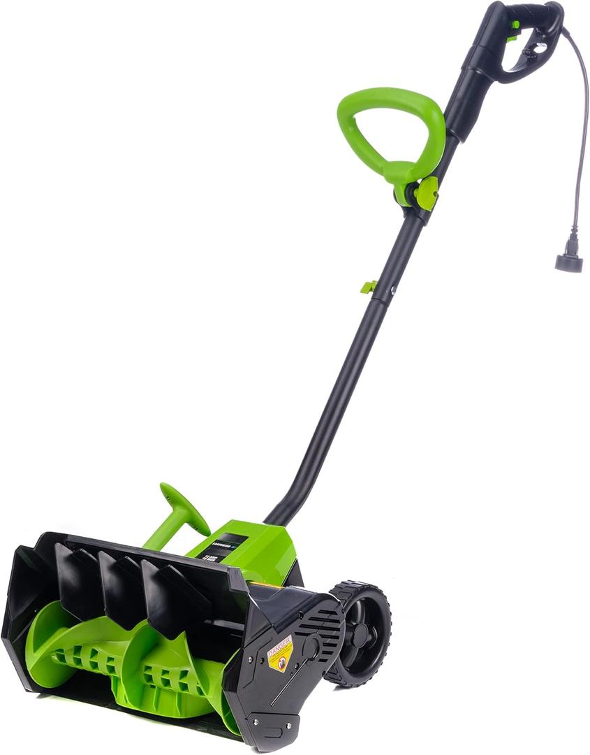 Earthwise SN70016 Electric Corded 12Amp Snow Shovel, 16" Width, 430lbs/Minute
