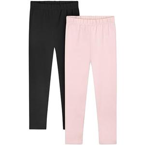 Resinta Toddler and Baby Girls Leggings Pants Full Length Cotton Basic Leggings Multipack Stretchy Soft Tights Pants,Size 4T  